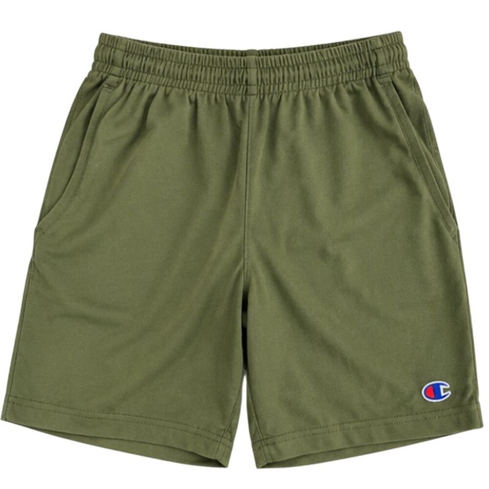 Champion Men's Authentic Cotton Jersey Shorts Olive Green Small 85653